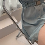 Летнее джинсовое платье для отдыха, наряд маленькой принцессы, приталенная юбка, дизайнерский корсет, коллекция 2021, французский стиль