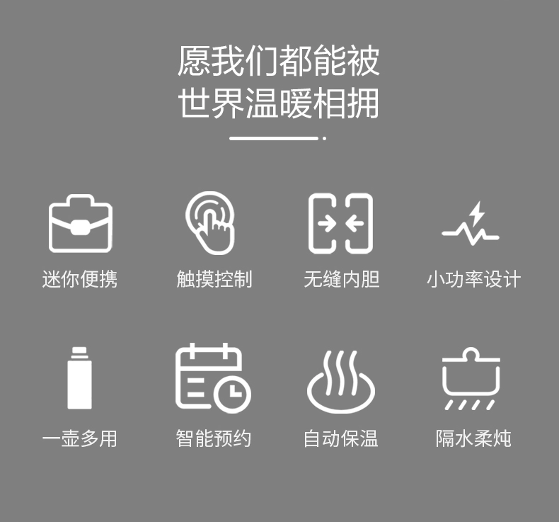 Rongshida ấm đun nước mini du lịch ấm đun nước nhỏ điện nhỏ nước nóng ký túc xá hộ gia đình hầm điện - ấm đun nước điện