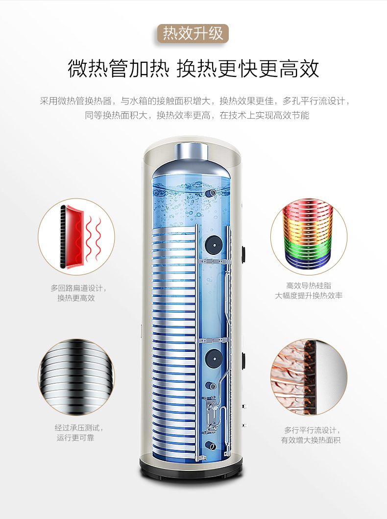 bình nóng lạnh 20l Máy nước nóng năng lượng không khí Midea / Midea KF66 / 200L-TM (E2) - Máy đun nước cây nước nóng lạnh alaska