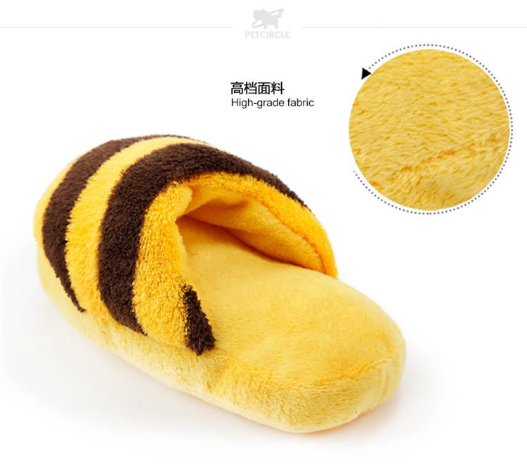 Pet cat dog cung cấp đồ chơi vocal dễ thương Q dép sang trọng dễ thương Teddy Golden Retriever puppy mol mol toy 	đồ chơi cho mèo giá rẻ