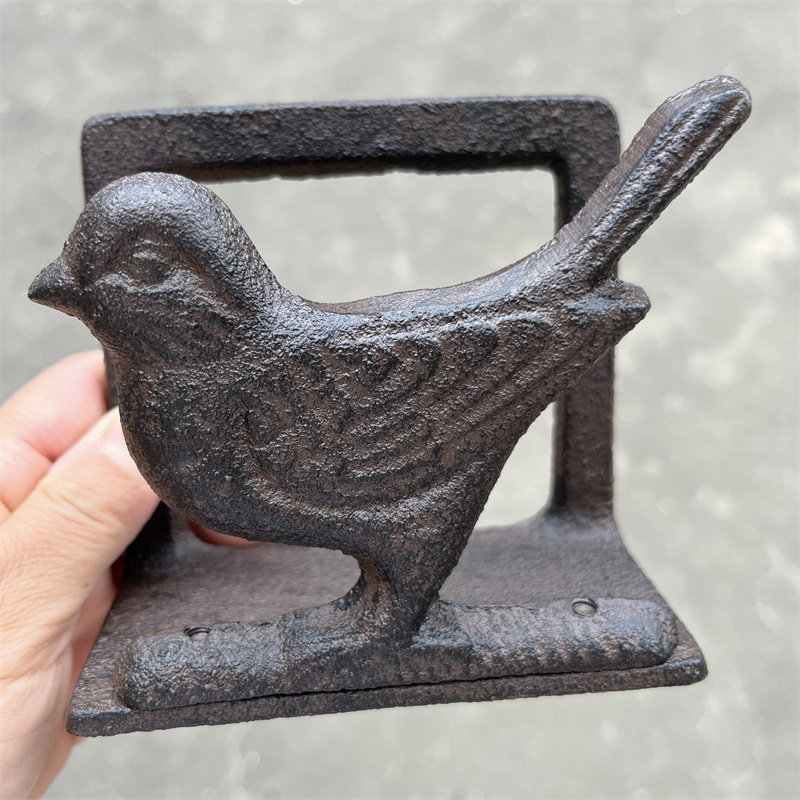 Foreign trade cast iron paper towel rack for napkins rack bird desktop decoration decoration dining room hotel home bar