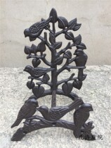 Ostyle retro cast-iron 6 bird water pipe frame Yard Drain Pipe shelf Contained Iron Art Wall Trim Water Pipe Bracket