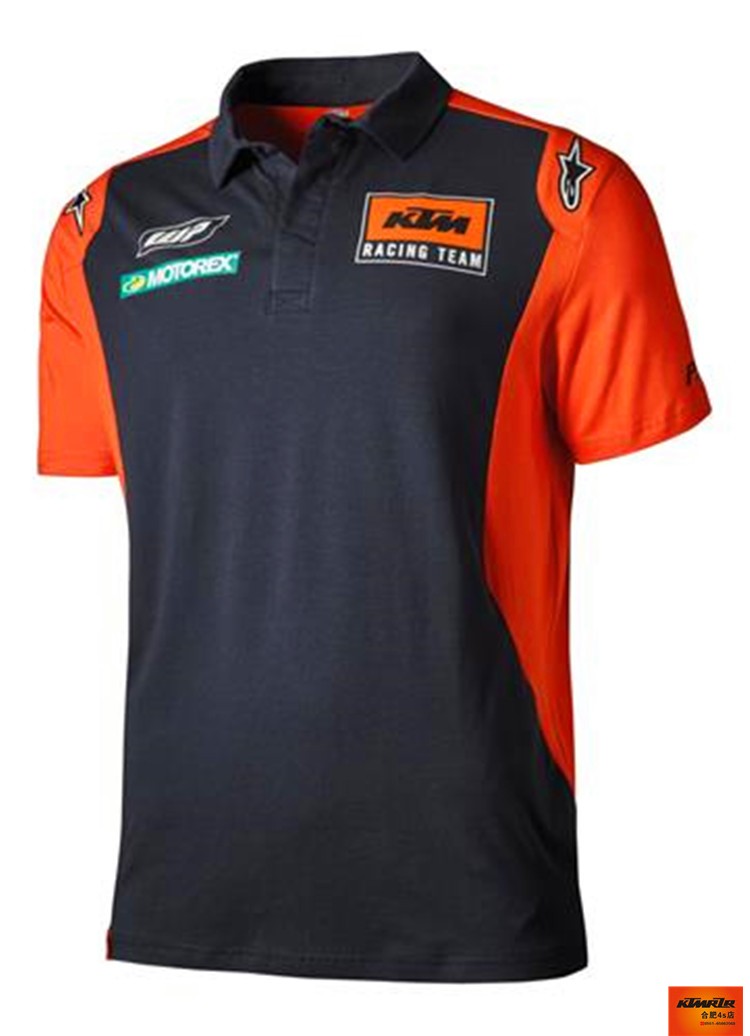 KTM Plant Original Plant POLO Shirt Racing Style Short Sleeve Fleet Short Sleeve KTM Short Sleeves