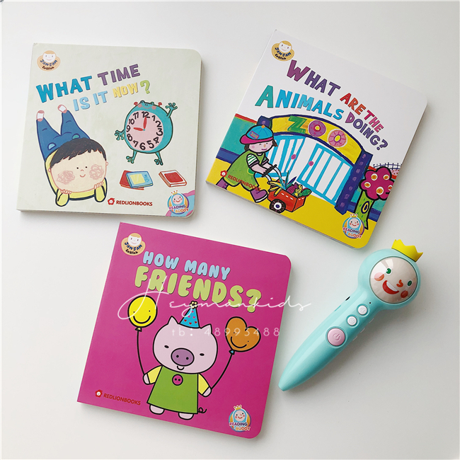 heymankids｜Cute little book children smiling prince read English early teaching English enlightenment 8G