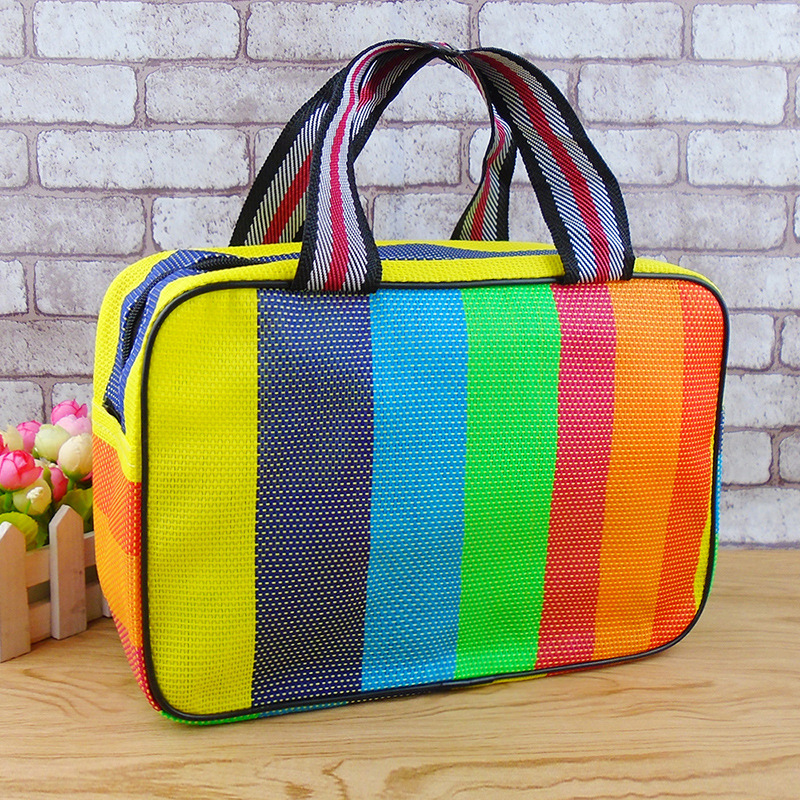 Woven Mesh Bath Bag Women's Men's Bath Basket Waterproof Wash Bag Portable Bath Basket Folding Bath Bag Bath Bag