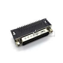 HDR44 male head female head DR44 DB44 pin hole core 90 degree bent foot plug-in board welding board socket