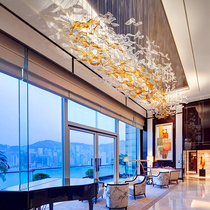 Creative engineering charm Mei Chen shopping mall air non-standard hanging overall soft decoration art Hotel lobby ceiling decoration
