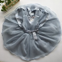 Foreign trade original single cabbage price girl dress dress big child parent-child heavy industry Lace puffy flower girl host