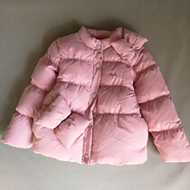 Export tail single Autumn Winter girl down jacket small child down three-dimensional bow decoration