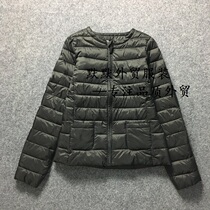 German brand tail single womens ultra-light cotton jacket down cotton cotton coat slim coat slim coat can be stored