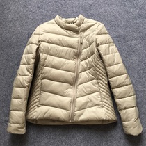 Foreign trade original single autumn and winter new womens ultra-light cotton clothes down cotton cotton clothes light and thin jacket can be stored