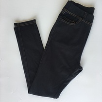 Day single high waist stretch womens jeans spring and autumn small black pants versatile outside wear leggings comfortable trousers