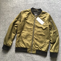 New Year mens baseball collar jacket explosive military green jacket must be defeated single fashion trend