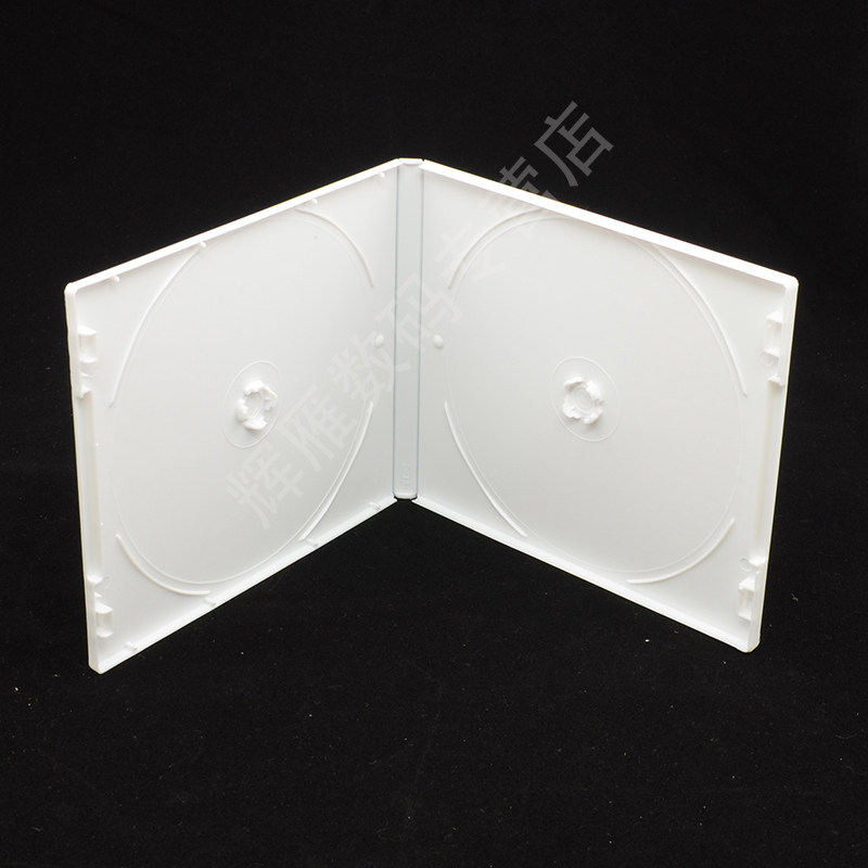 Disc box milk white two-disc CD DVD box 12CM disc storage box 10pcs 15 yuan