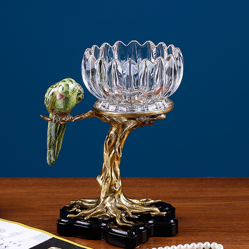 Eurostyle crystal ball swing piece American light extravagant soft adornment French style book room Living Room Genguan Tabletop Crafts Gift Hem