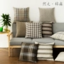 Anh lanh kẻ sọc sofa gối đệm gối xe gối che gối giữ gối - Trở lại đệm / Bolsters gối lót lưng ghế văn phòng