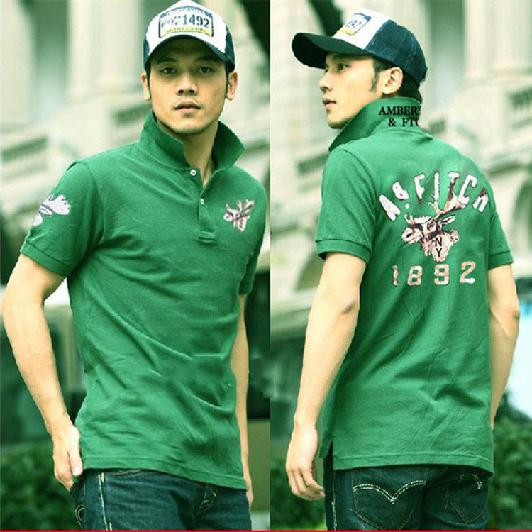 Áo sơ mi cotton mùa hè 2018 mới tay nửa thể thao với Paul tay áo ngắn polo nam kinh doanh đứng cổ áo thun áo thun polo nam