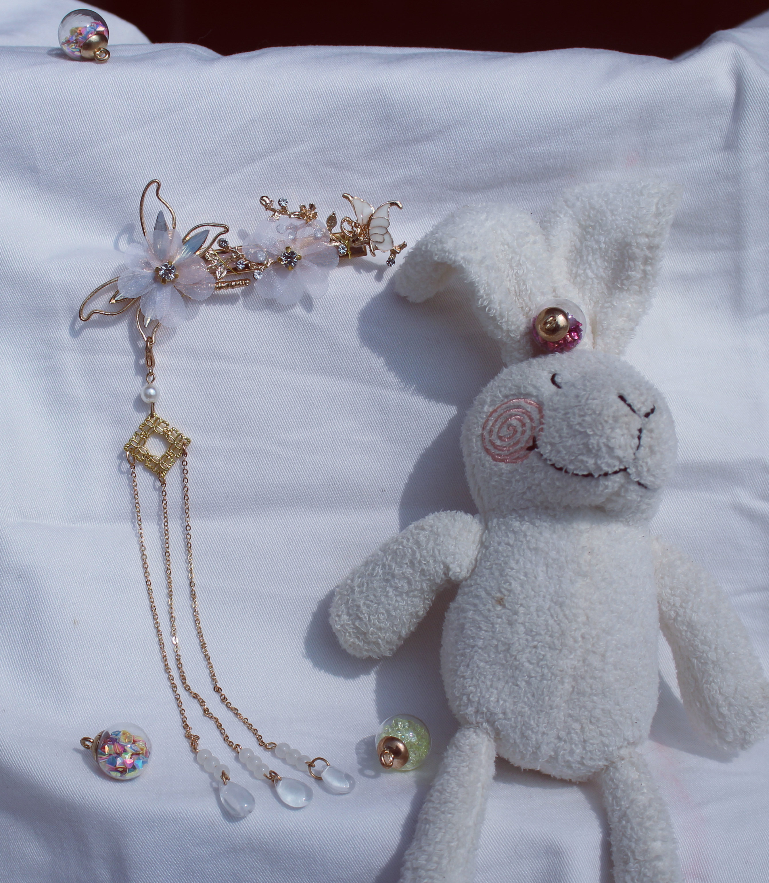 Hanfu ancient style headdress vibrato little red book pure handmade hairpin accessories tassel detachable step shake side clip woman