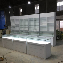 Wooden glasses counter display cabinet Jewelry watch boutique display cabinet Cosmetics Skin care products Toy display cabinet