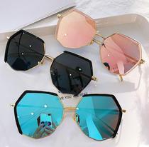 2020 new INS Street Photos Sunglasses for women Korean version tide round face anti-UV big face to slim