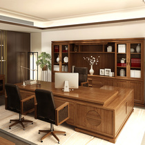 New Chinese solid wood boss desk single desk atmosphere President table simple modern large class office furniture