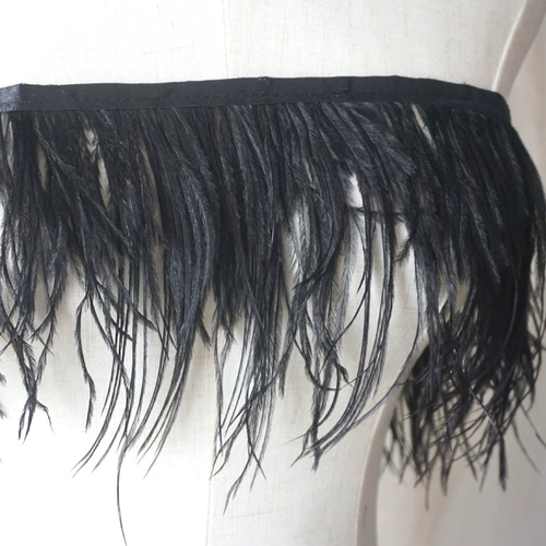 Двойное шифрование 10-15 Слистовая шерстяная ткань край Diy Декоративное перьев ткань для полоски платье юбка для манжеты для одежды аксессуары