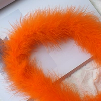 Оранжево -желтый длинно бархатный шифрованный шарнир 2 метра