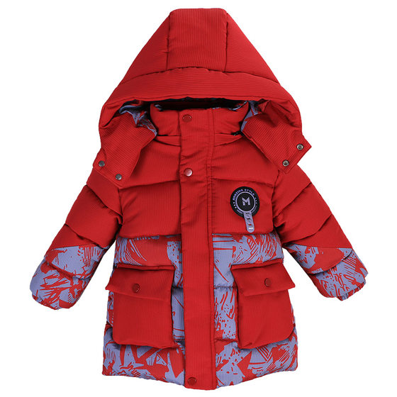 Boys and girls cotton-padded jackets 23 new Korean style baby winter clothes children's cotton-padded jackets thickened foreign style children's down-padded jackets