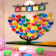 Wish tree creative wall decoration message board class cultural layout background wall sticker kindergarten classroom