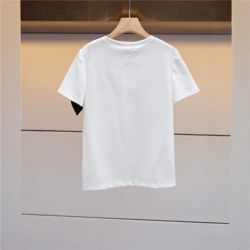 Jorya Round Neck Graffiti Printed Bow футболка Top Summer Counter подлинная L1204001-2180
