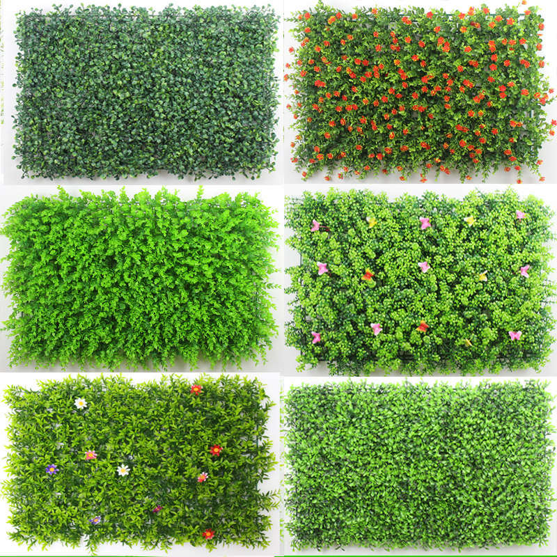 Simulation Lawn Outdoor Decoration Plastic Flowers Artificial Lawn Living Room Balcony Fake Greens Green Plant Wall Background Door Head