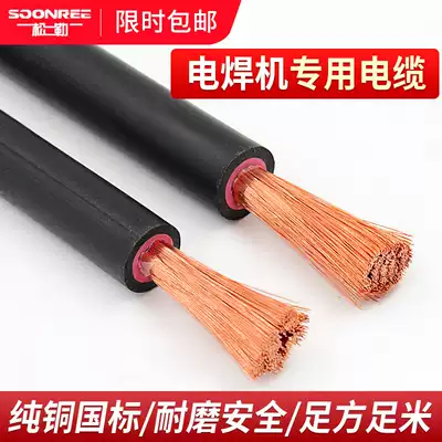 Copper welding machine National standard cable connection grounding wire welding wire power cord 16 25 35 50 70 square