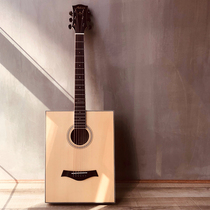 Square guitar regular rectangular rectangular spruce peach blossom core Rosewood full veneer folk song electric box wooden guitar