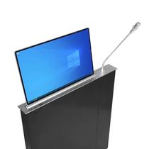15 6-21 5 inch paperless conference system microphone lift plus LCD screen display lift all-in-one machine