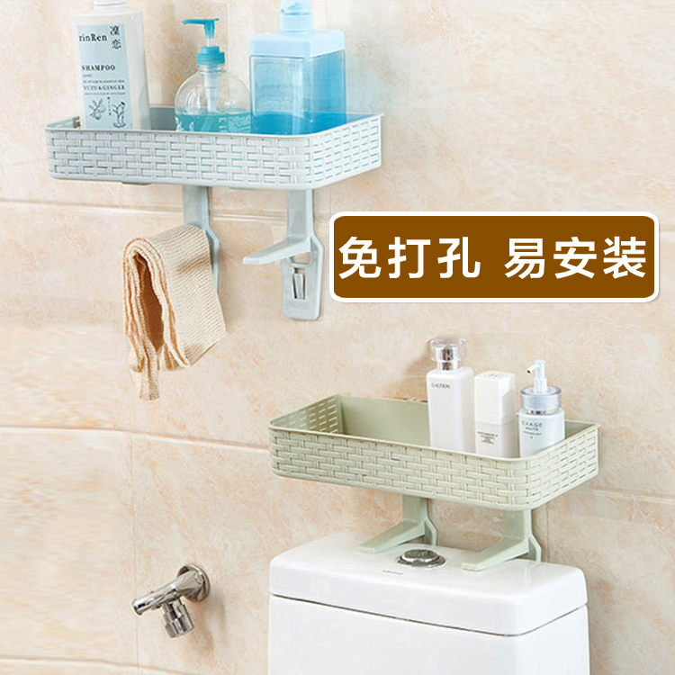 Perforated Dressing Room Toilet Shelve Shelve Bathroom wall-mounted Waiver Toilet Washroom Containing shelf Shelve