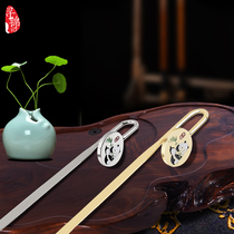 Seeking Brocade China Wind Round Metal Bookmark National Treasure Panda National Wind Foreign Affairs Gift Office Supplies Panda 3