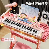 Childrens piano toy multifunction electronic violin with microphone beginue girl 2 baby 3 years 5 children 6 birthday present