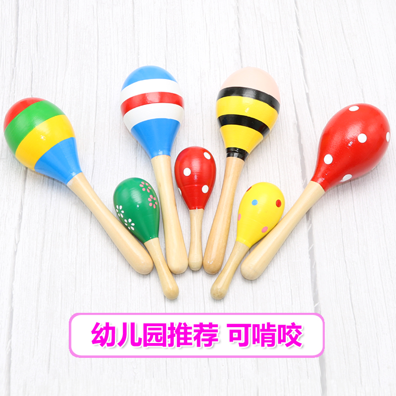 Baby Rattle Toy 0-1-year-old Hand Grasping Can Bite Newborn Small Sand Hammer Chasing Listening Baby Hearing Training