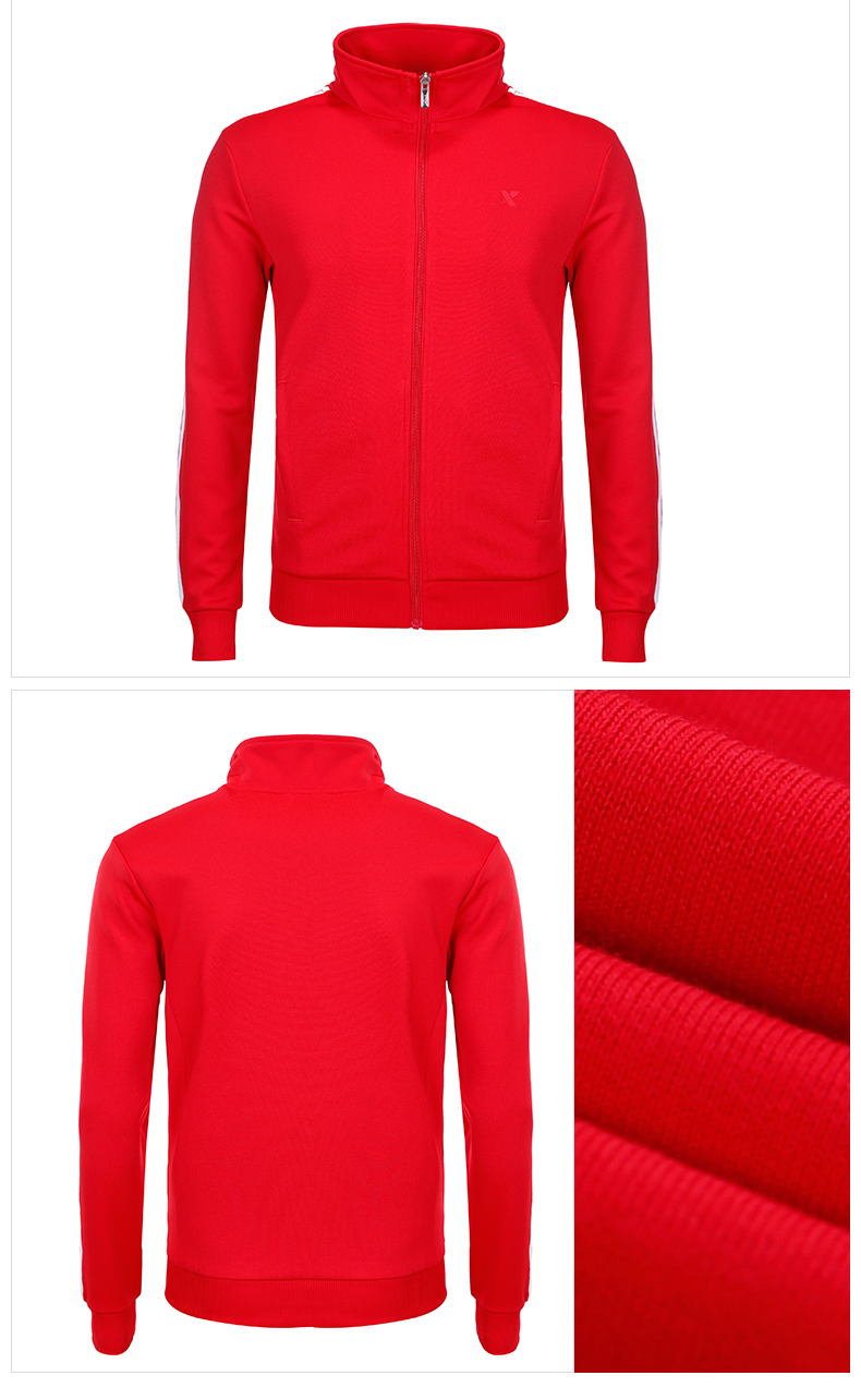 Xtep của nam giới áo khoác 2018 mới mùa xuân nam dây kéo dài tay áo jacket casual chạy thể thao phù hợp với top áo khoác leo núi