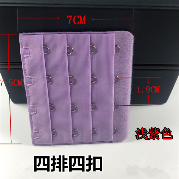 Đồ lót cộng với khóa áo ngực mở rộng khóa 4 khóa bốn hàng bốn khóa dài khóa cộng với phụ kiện băng thông móc miếng nới áo ngực bản 3 móc