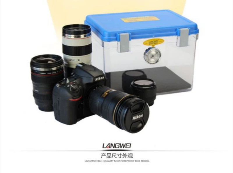 Hộp chống ẩm Langwei hộp sấy khô trung bình hộp hút ẩm hộp hút ẩm Máy ảnh DSLR hộp chống ẩm thiết bị chụp ảnh - Phụ kiện máy ảnh DSLR / đơn