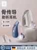 Bone Conduction Hearing Aid Headphones for the Elderly, Genuine Product for the Deaf, Behind-The-Ear Rechargeable Wireless Invisible Device for Seniors