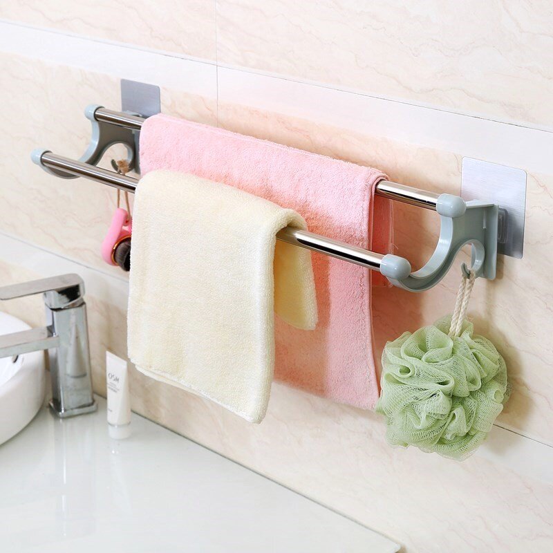  Toilet shelf Hanging towel Wall-mounted wall bracket Beauty shop Bath Suction cup household bedroom 