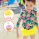 Quần áo bơi cho bé gái sơ sinh và trẻ nhỏ chia nhỏ kem chống nắng khô nhanh vừa và nhỏ dài tay cho bé gái Đồ bơi cho bé quần áo mùa xuân nóng - Bộ đồ bơi của Kid đồ tắm cho bé
