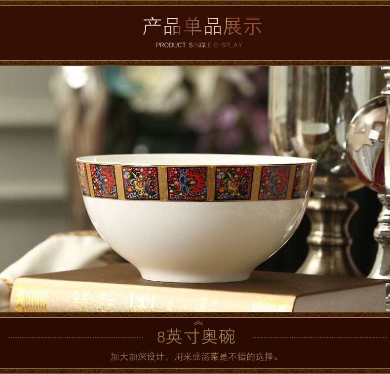 The dishes suit 28 skull porcelain tableware ceramics creative household bowl dish dish plate suit national style