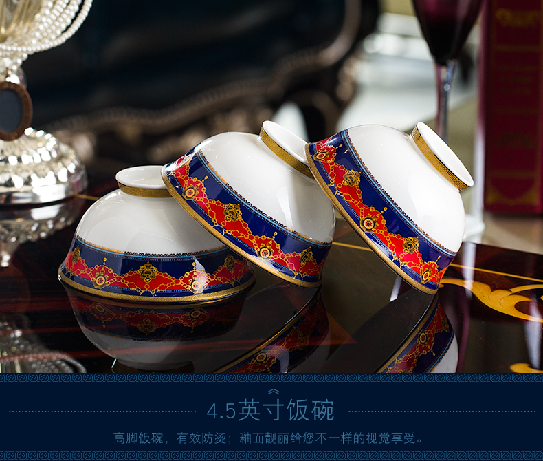 High quality western amorous feelings six ipads porcelain tableware suit dishes household gifts special dishes American style