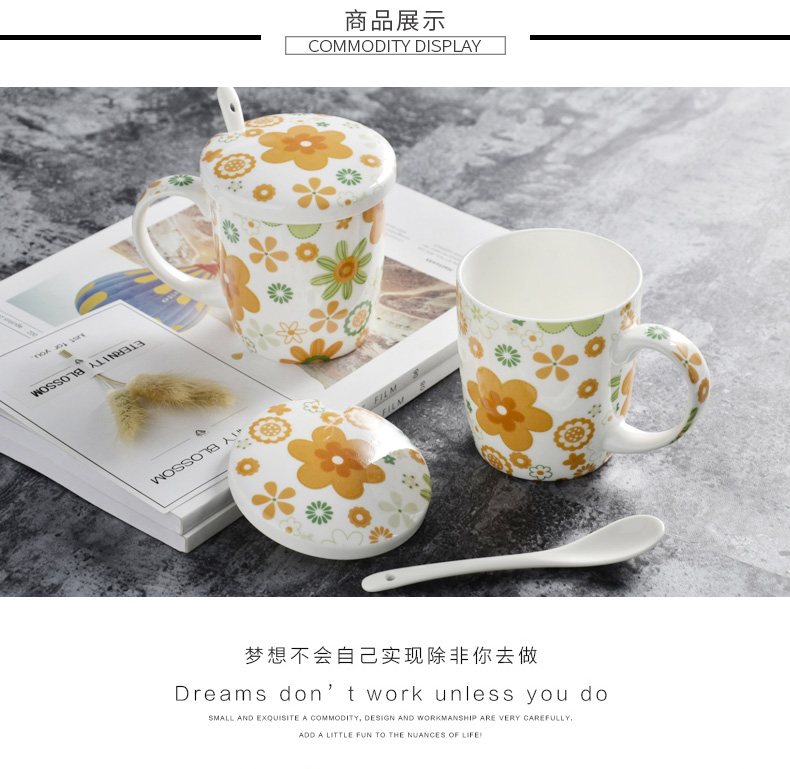 Ceramic cup keller creative picking cups with cover run milk cup ipads porcelain cup coffee cup cereal breakfast cup