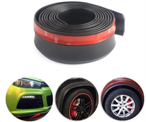 Carbon fiber grain car universal front shovel rubber strip modified front lip surround carbon fiber pattern anti-collision trunk soft rubber strip