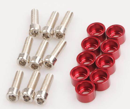 Retrofit applies Honda's domain engine engine into the exhaust pipe cup type aluminium alloy colour screw spacer