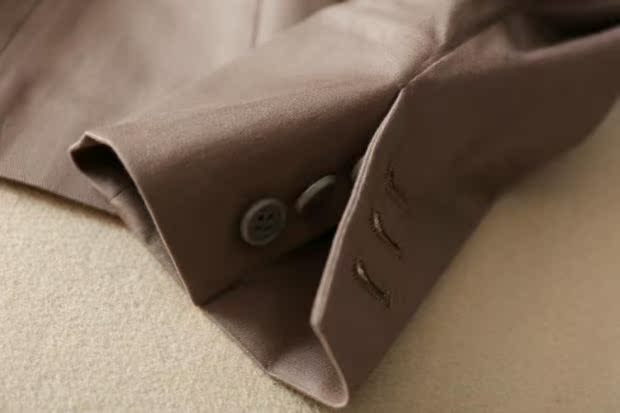 Mỹ đơn mỹ cao cấp phù hợp với bộ đồ cotton chuyên nghiệp phù hợp với phụ nữ tự canh tác một nút kéo đơn nữ đồ vest nữ